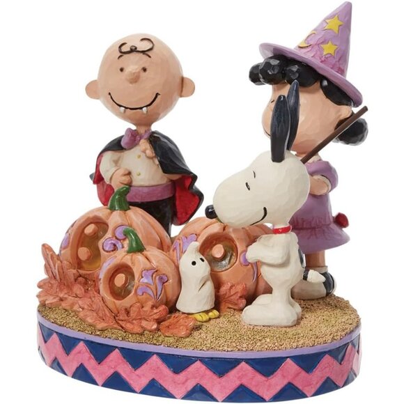 Enesco Peanuts by Jim Shore Peanuts The Gang Dressed for Halloween Figurine, 5.5 - Picture 5 of 8